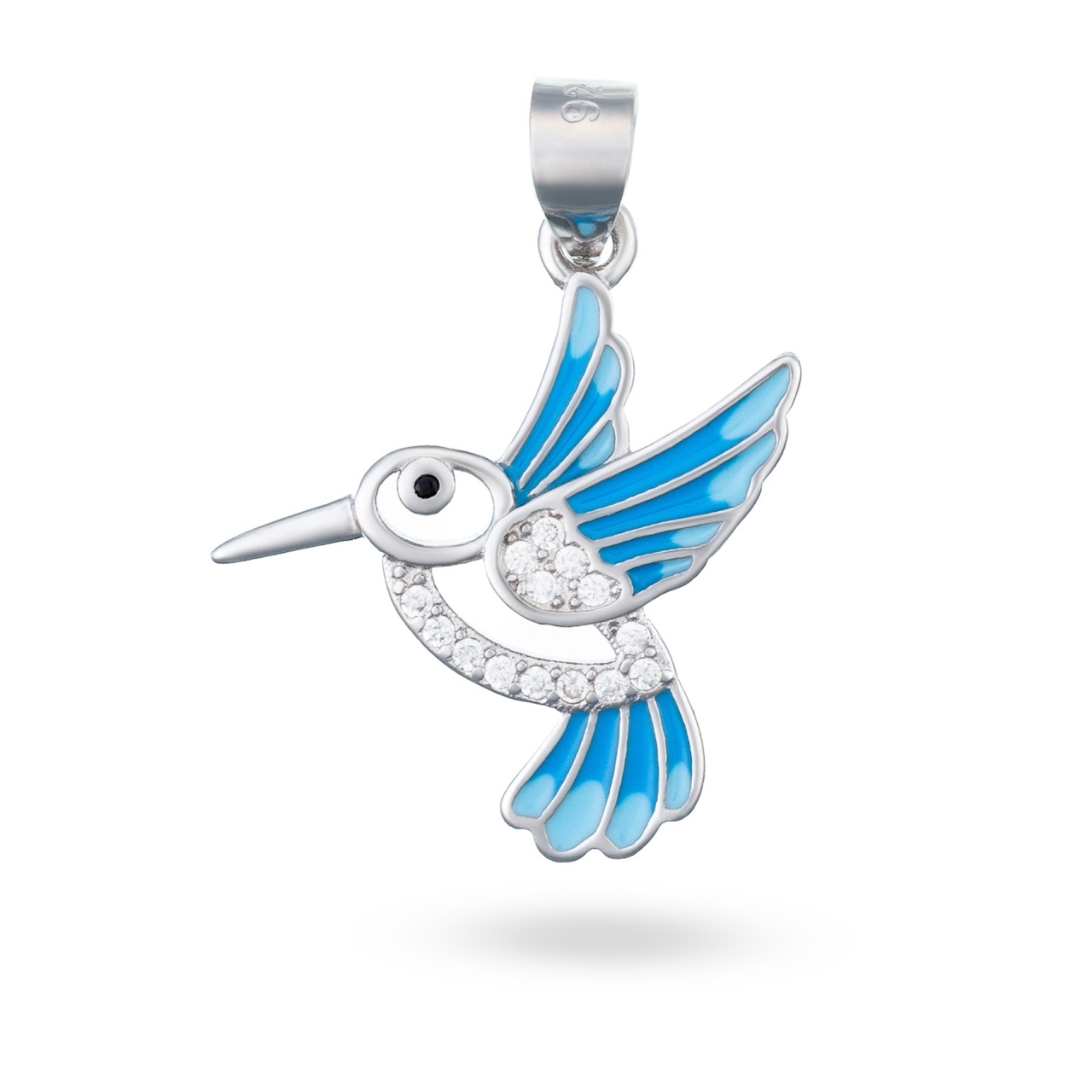 Pandantiv Blue Bird din argint 925