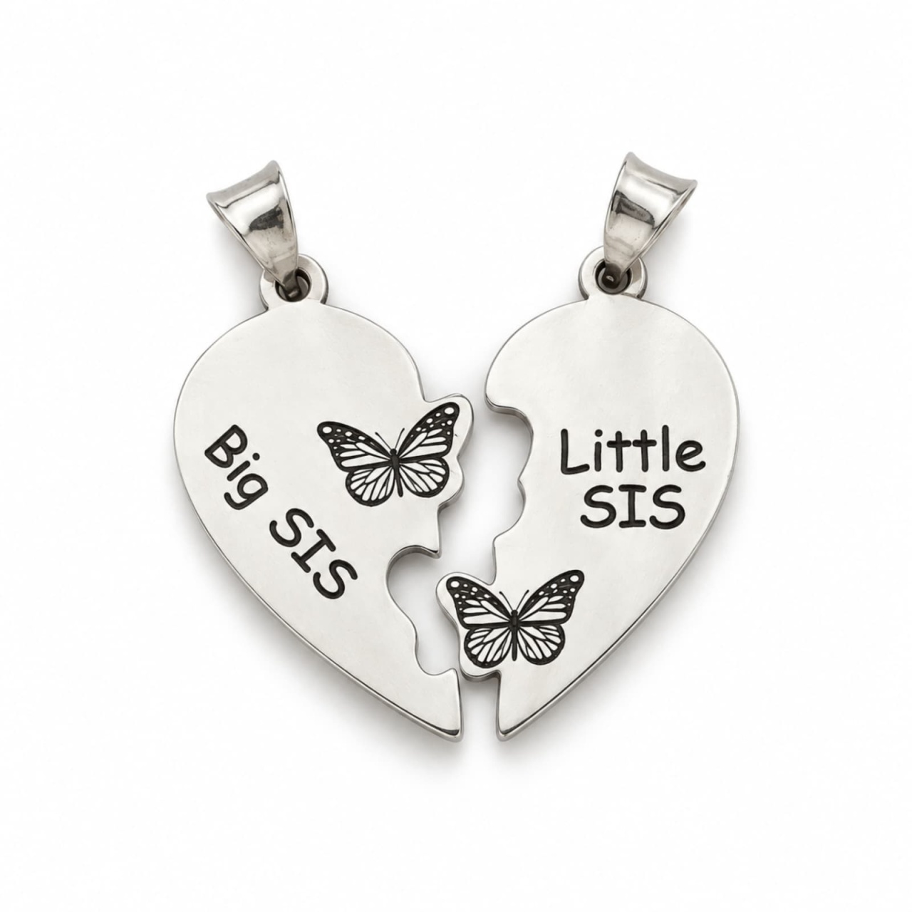 Set pandantive Big SIS Little SIS din Argint 925