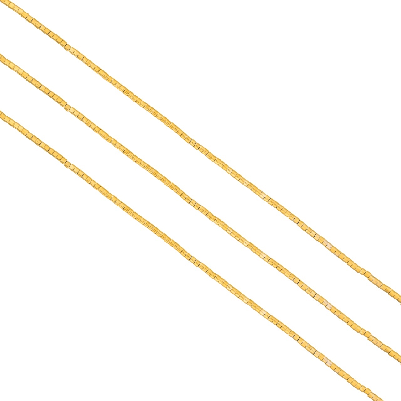 Șirag Hematite placate cu aur 1,5/1 ~ șirag Aprox 300-380 buc
