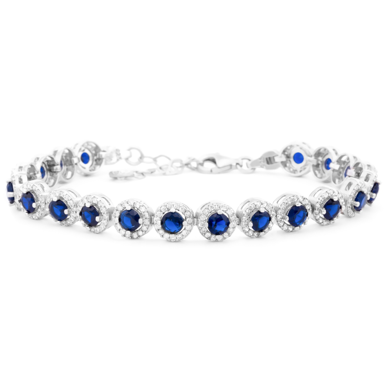 Bratara din Argint Angel Collection - Dark Blue Edition
