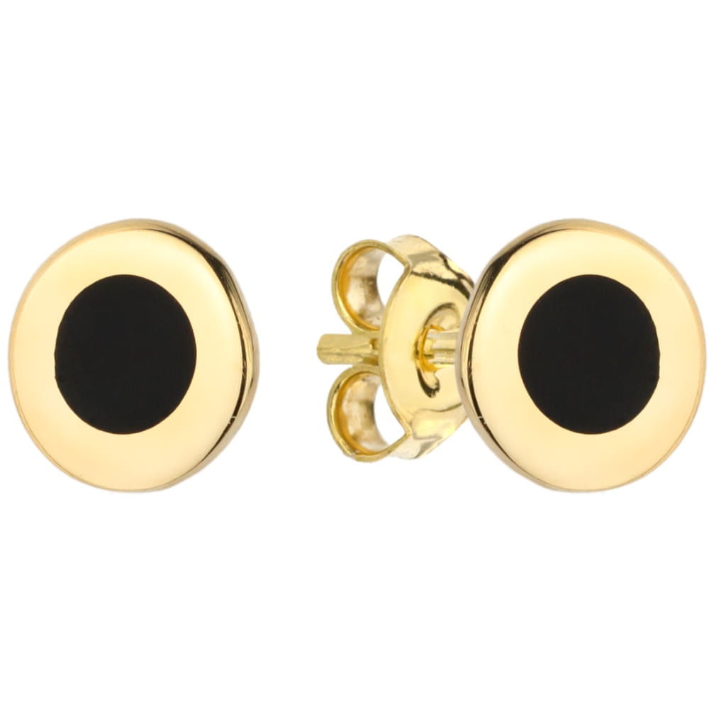 Cercei Aur 14k cu Zirconii Negre (Greutate: 1.00)