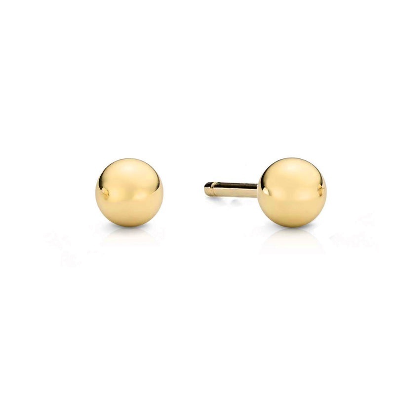 Cercei Aur 8k cu Bilute 6 mm (Greutate: 0.45)