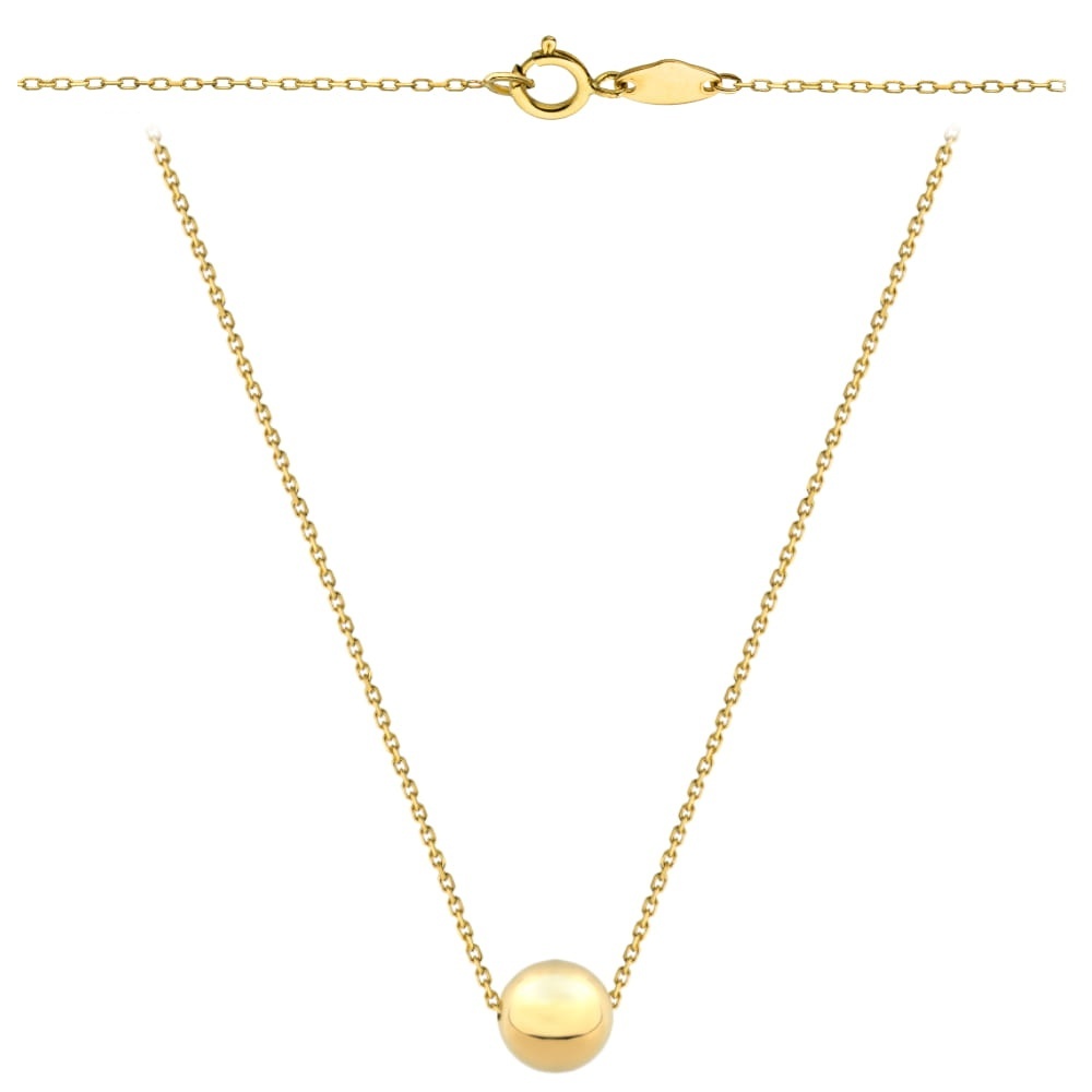 Colier cu Biluta 50 cm- Aur 14k (Greutate: 0.74)