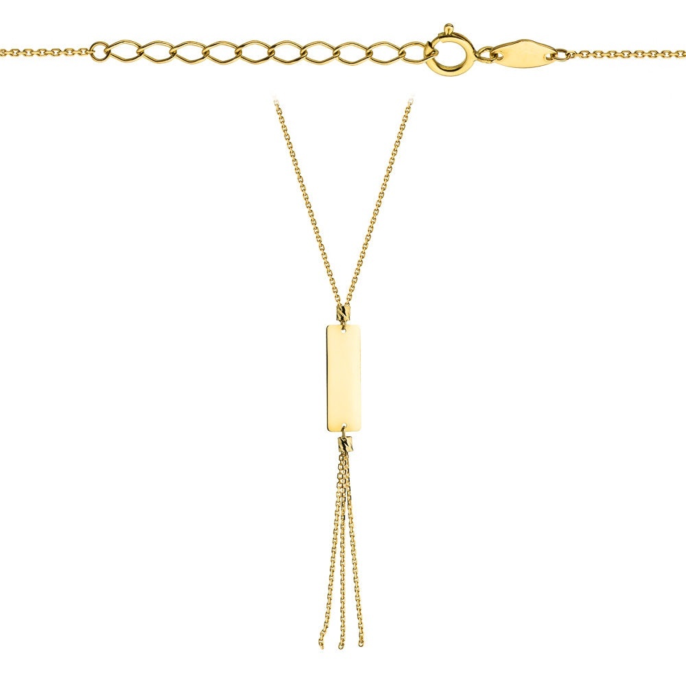 Colier din Aur 14k cu Placuta - 42cm+cm (Greutate: 1.78)