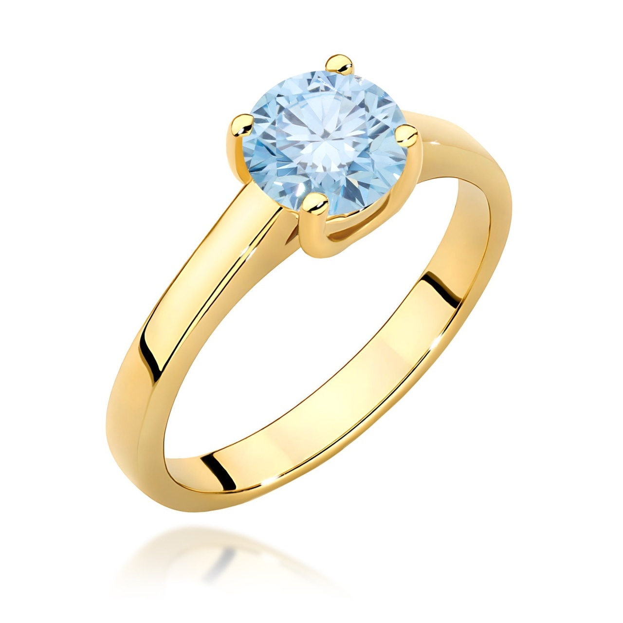 Inel Aur 14K cu Diamant de Laborator 1.00 ct (Varianta: Galben)