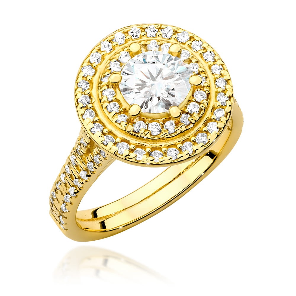 Inel Aur 14K cu Diamante Naturale 1.33 ct (Varianta: Galben)