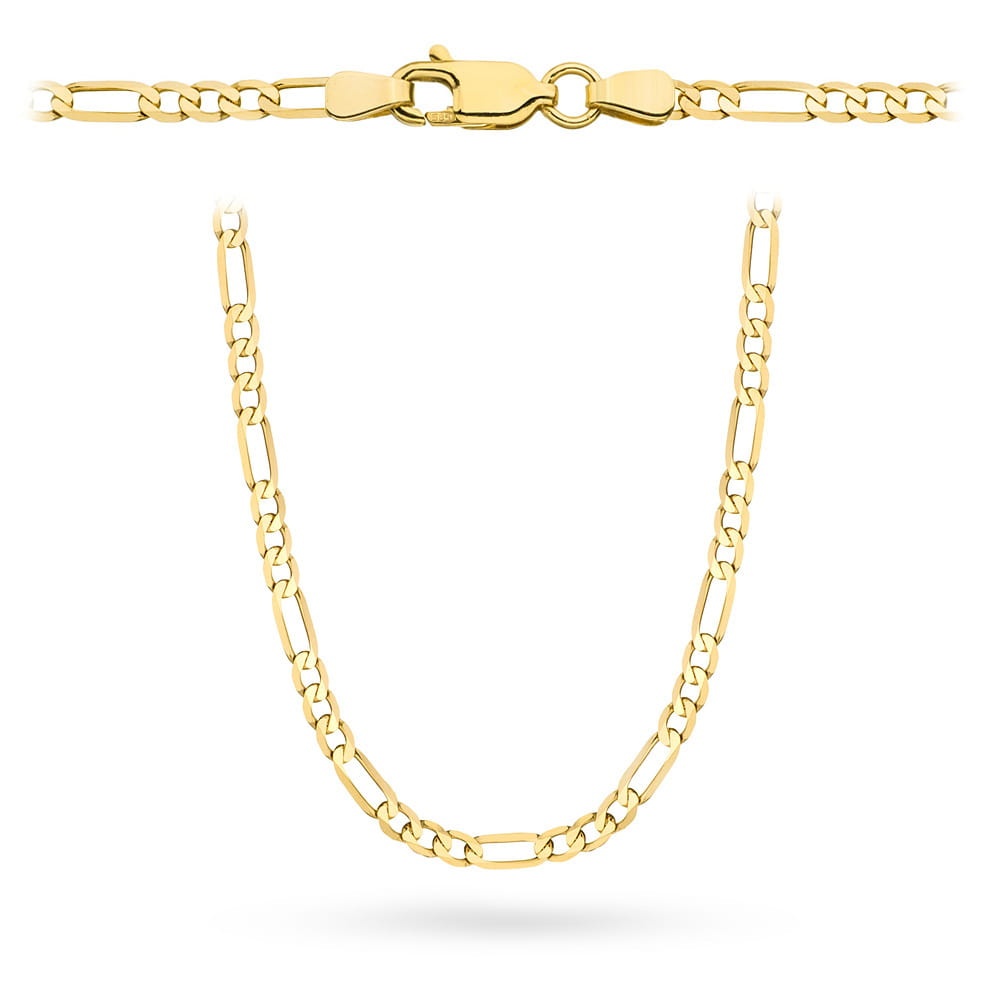 Lanț Aur 14K Figaro 60 cm - Eleganță Clasic (Greutate: 11.08)