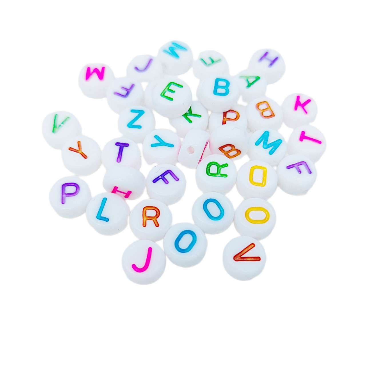 Margele alfabet multicolor - set aprox 490 buc image