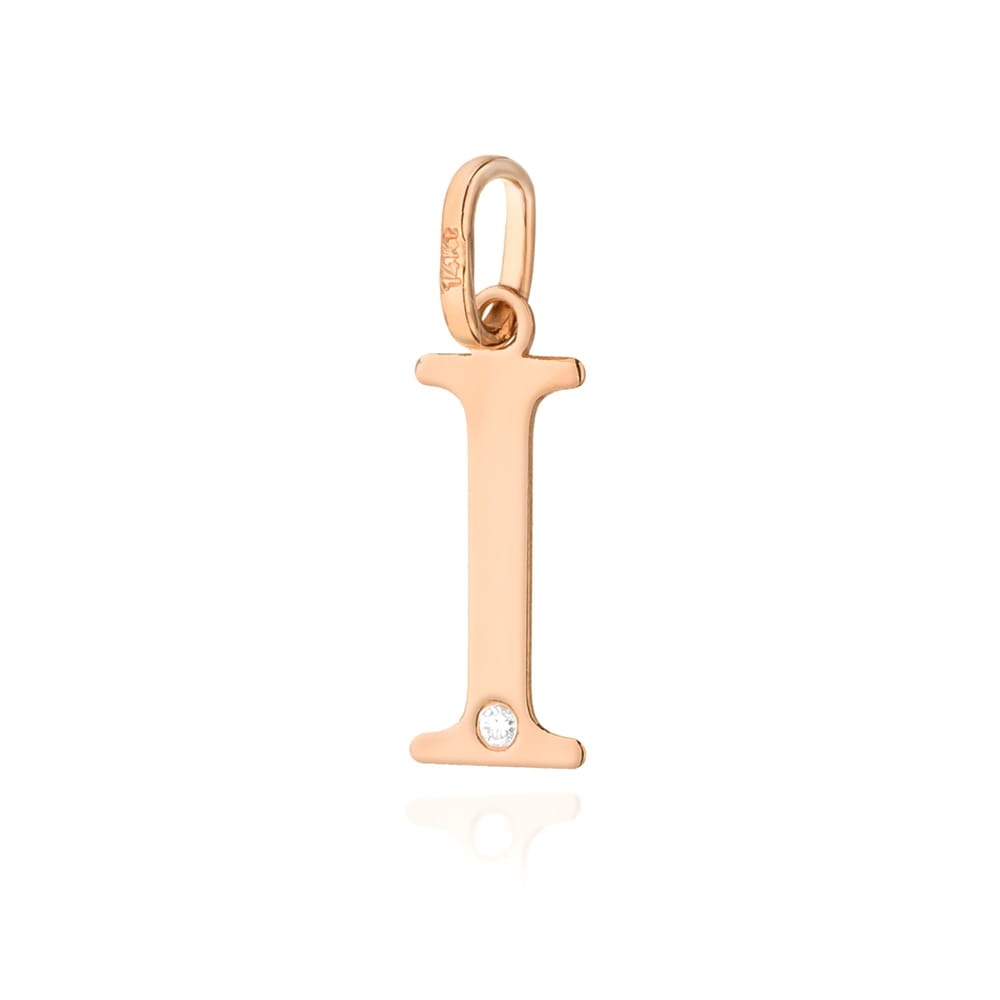 Pandantiv Aur 14K cu Diamante Naturale 0.01 ct (Varianta: Roz)