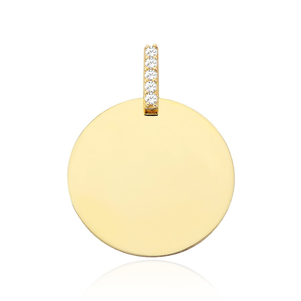 Pandantiv Aur 14K cu Zirconii (Greutate: 0.77)