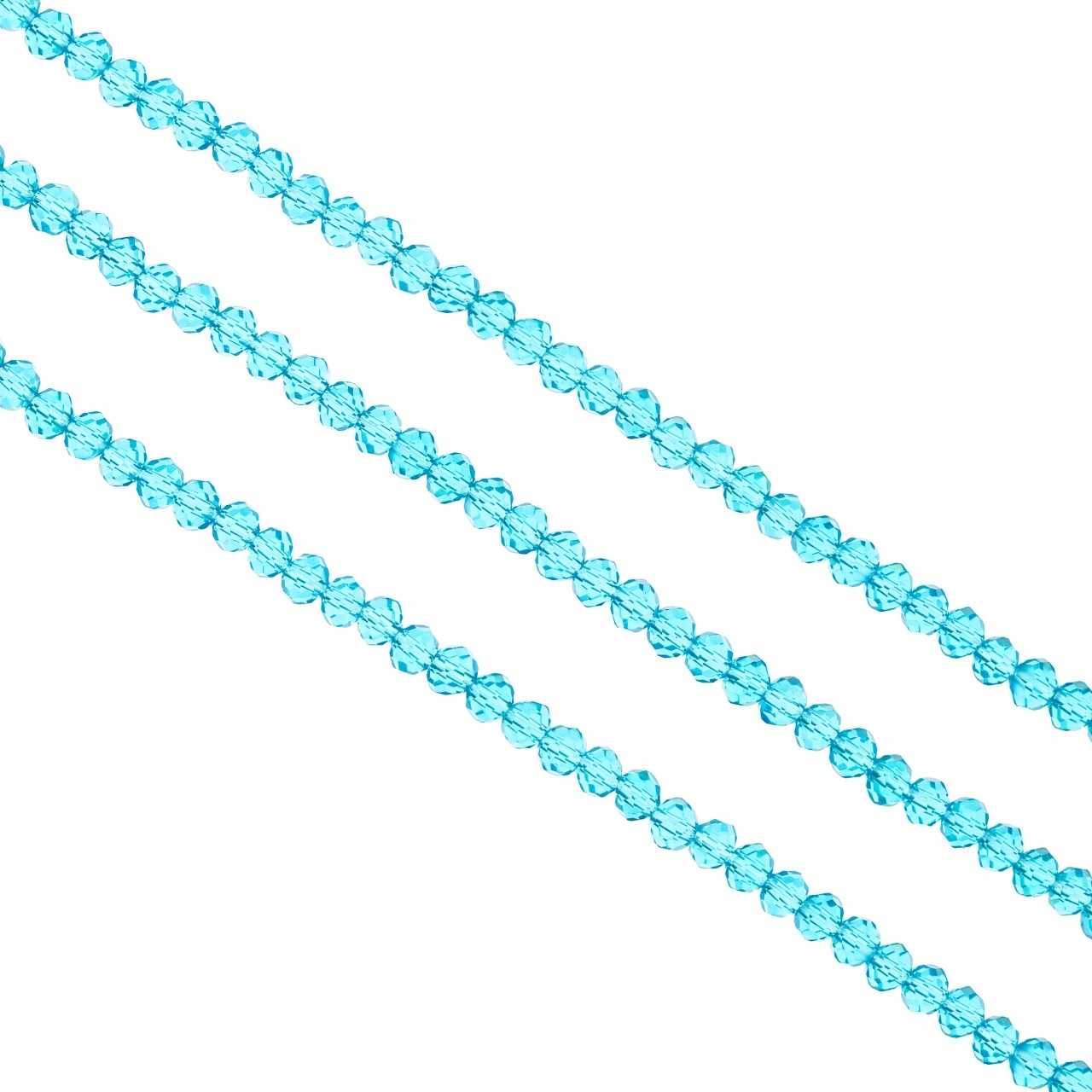 Șirag cristale rondele 3mm - Sky Blue transparent