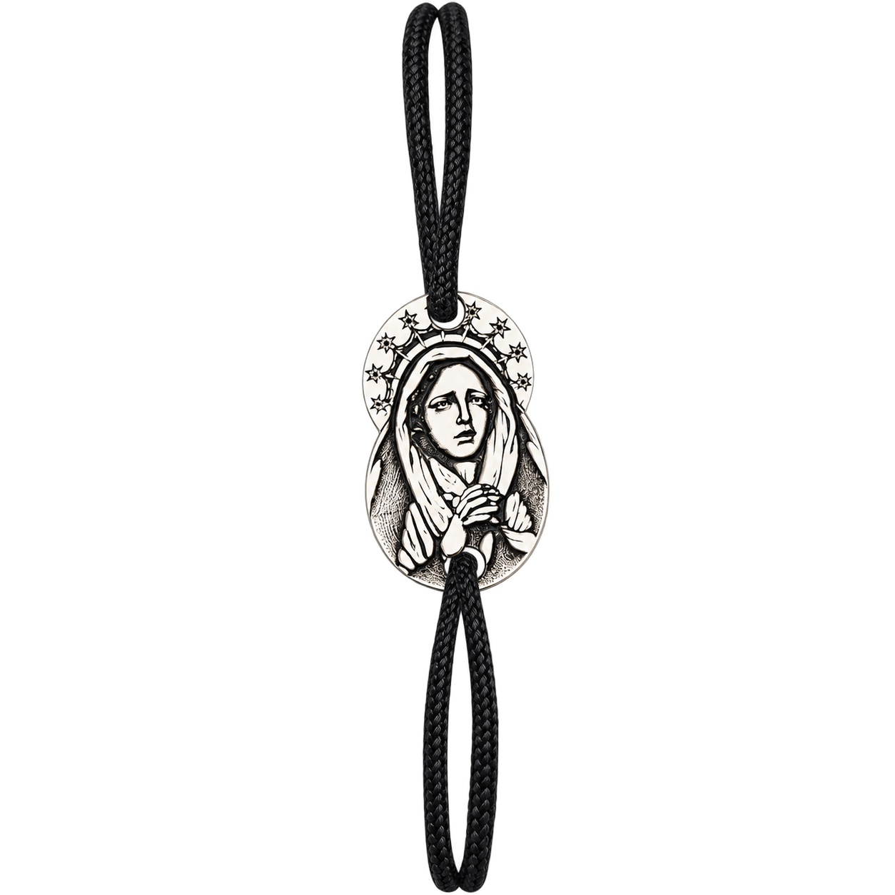 Bratara cu snur si Iconita 1.6cm din argint 925