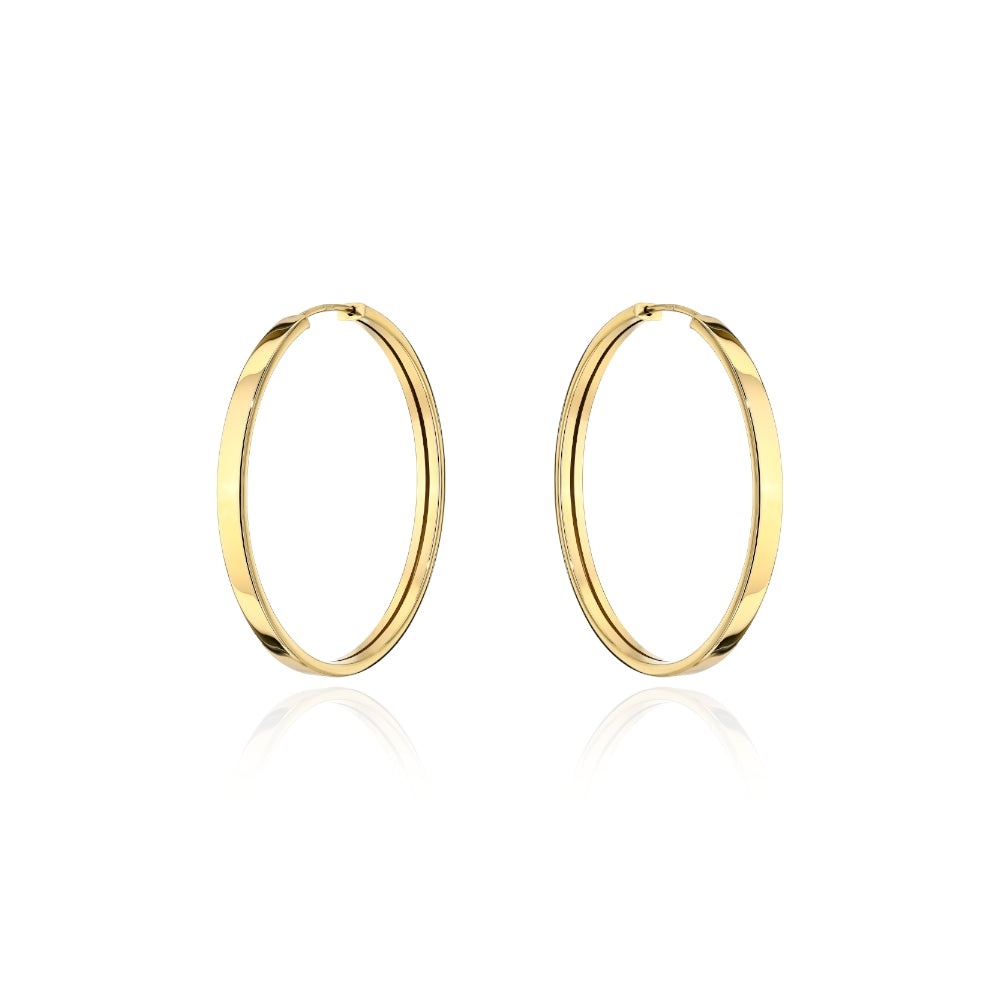 Cercei Aur 14K Creole Largi - 2,7 cm (Greutate: 2.31)