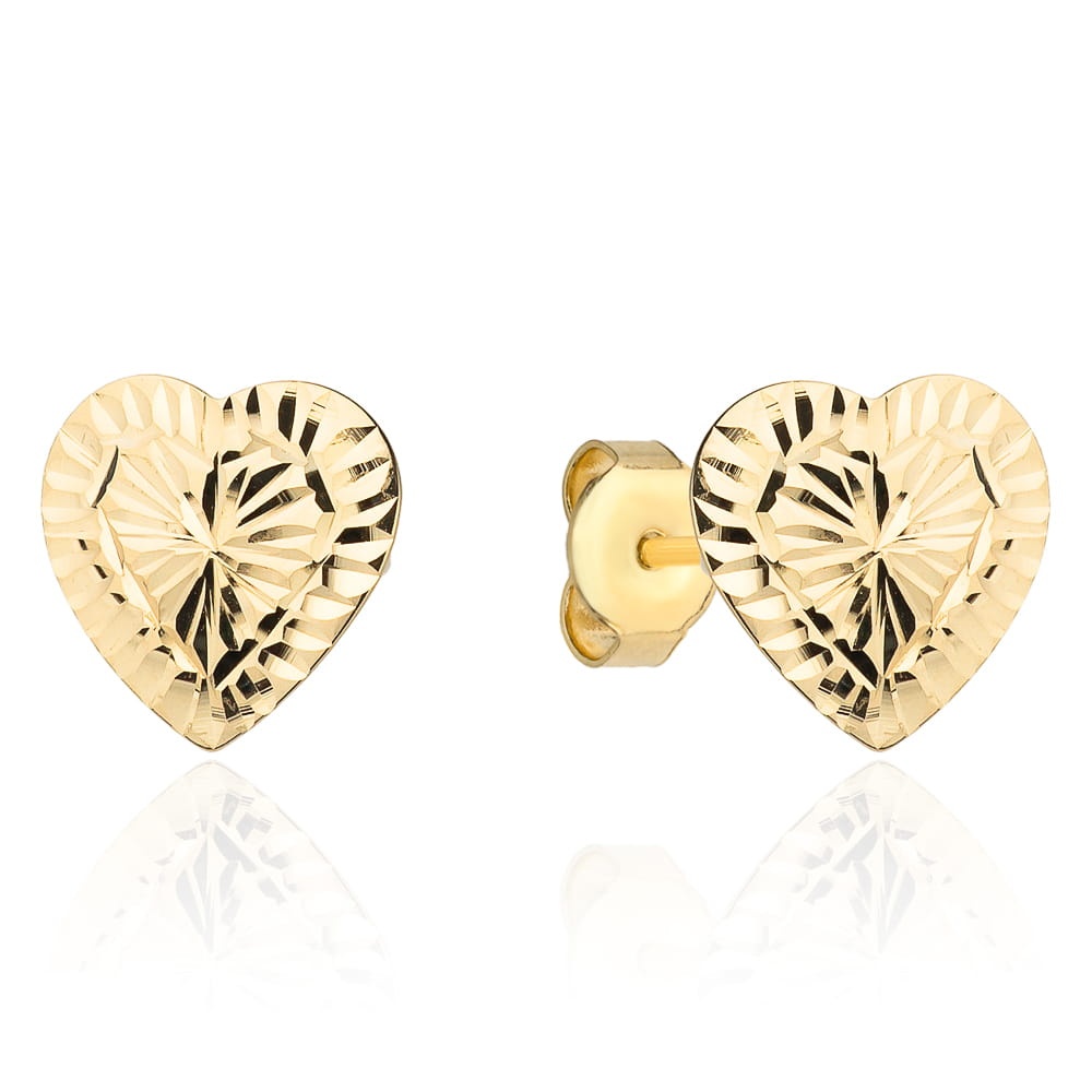Cercei inima din Aur 14k (Greutate: 0.50)