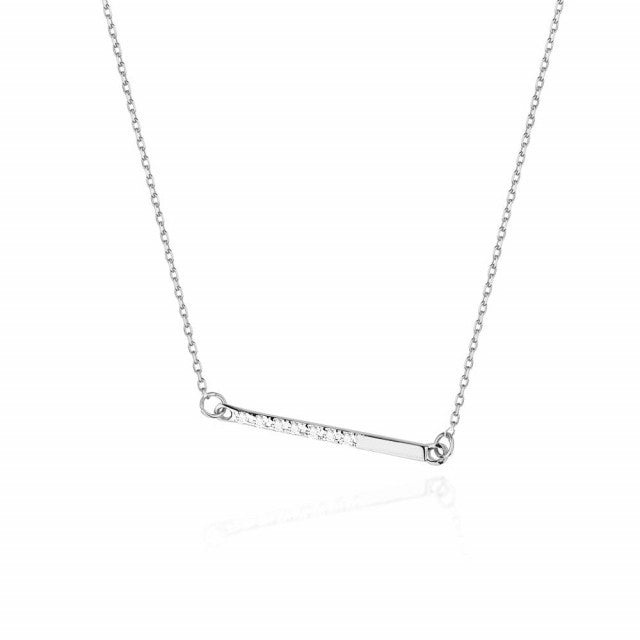 Colier Aur 14K cu Diamante Naturale 0.04 ct (Varianta: Galben)