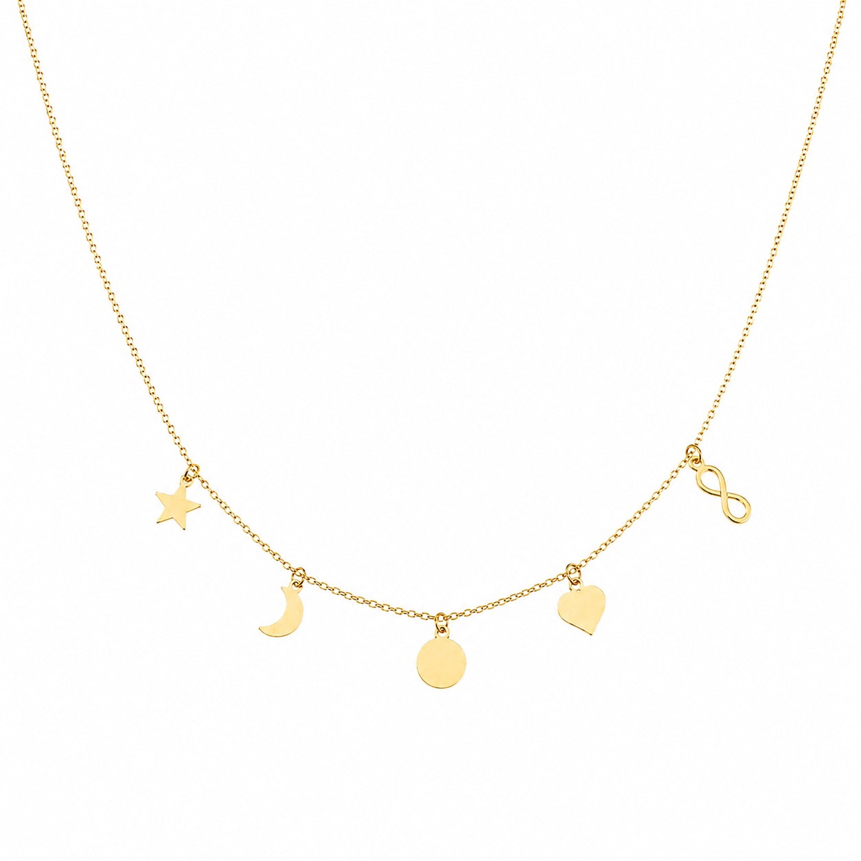Colier cu charmuri personalizabile din Aur 14k
