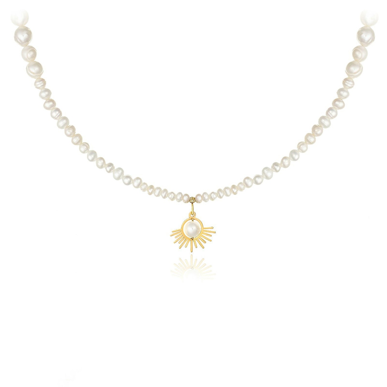 Colier Pearl Sun din AUR 14K și Perle de Cultură