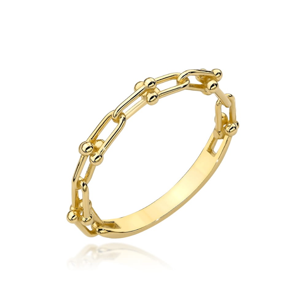 Inel Aur 14k cu Bilute si Zale Impletite (Greutate: 1.90, Măsură: 18)