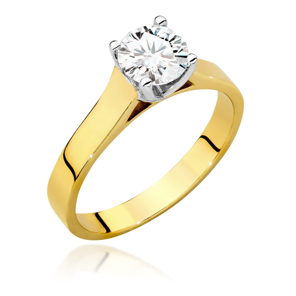 Inel Aur 14K cu Diamant de Laborator 1.00 ct (Varianta: Galben)