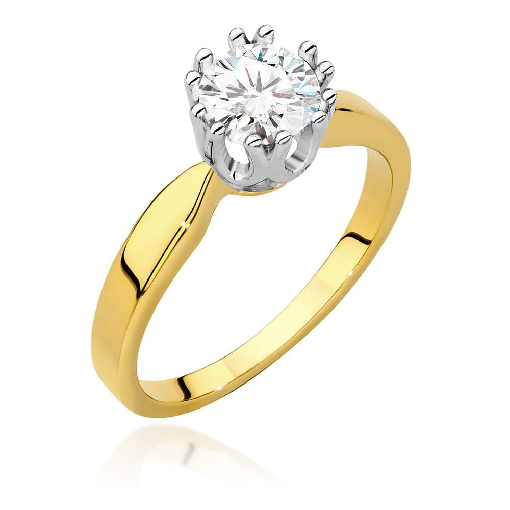 Inel Aur 14K cu Diamant Natural 0.70 ct (Varianta: Galben)