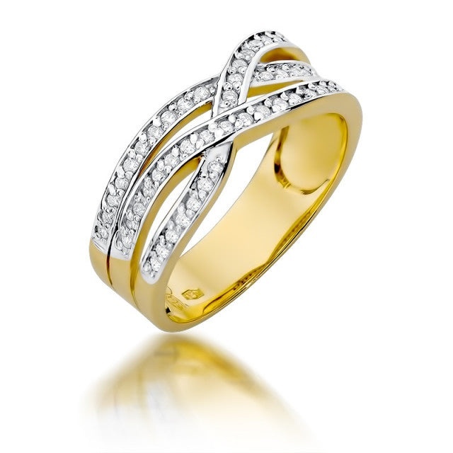 Inel Aur 14K cu Diamante Naturale 0.27 ct (Varianta: Galben)