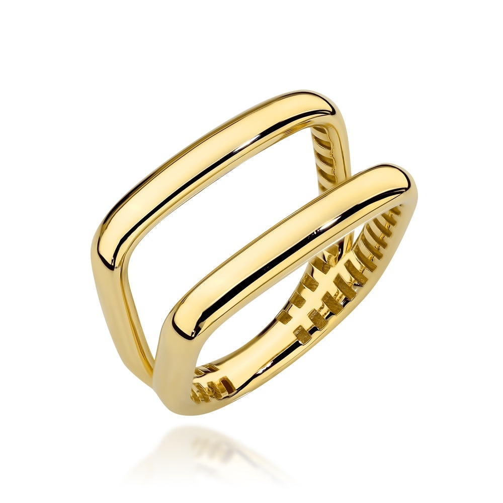 Inel Aur 14K cu Model (Greutate: 3.13, Măsură: 15)
