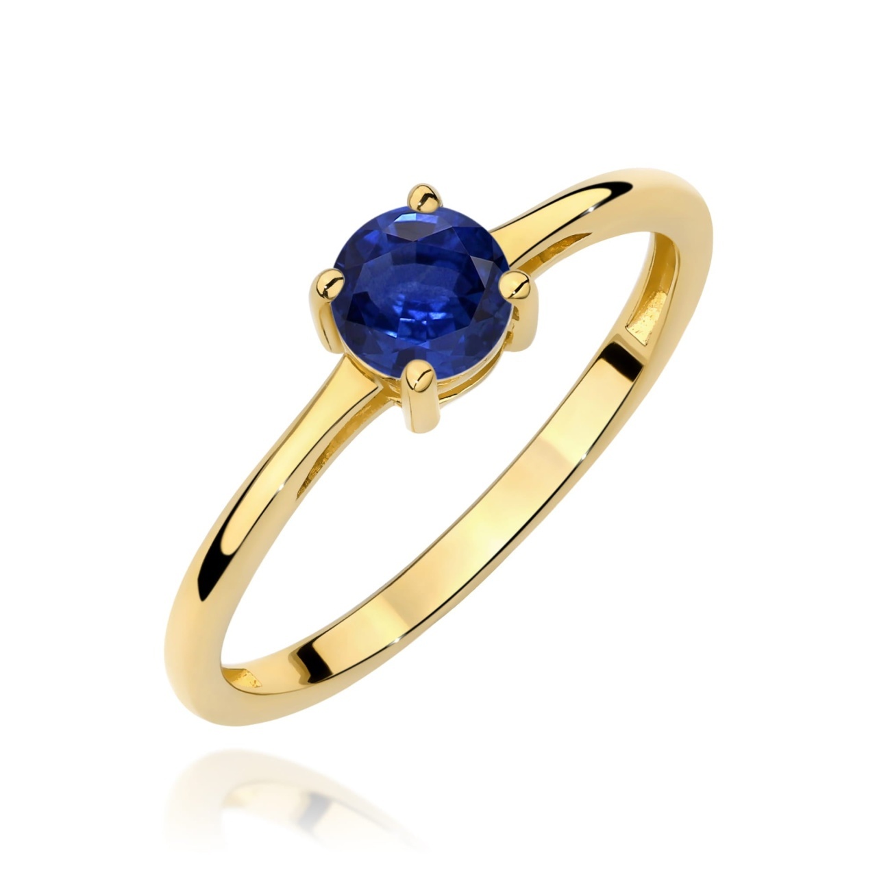 Inel Aur 9K cu Safir 0.50 ct (Varianta: Galben)
