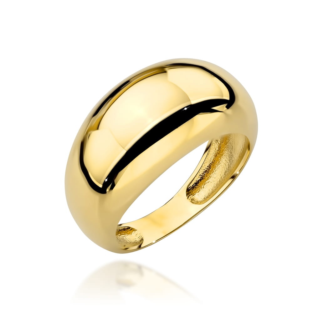 Inel Elegant Din Aur 14K Neted (Greutate: 3.83, Măsură: 11)