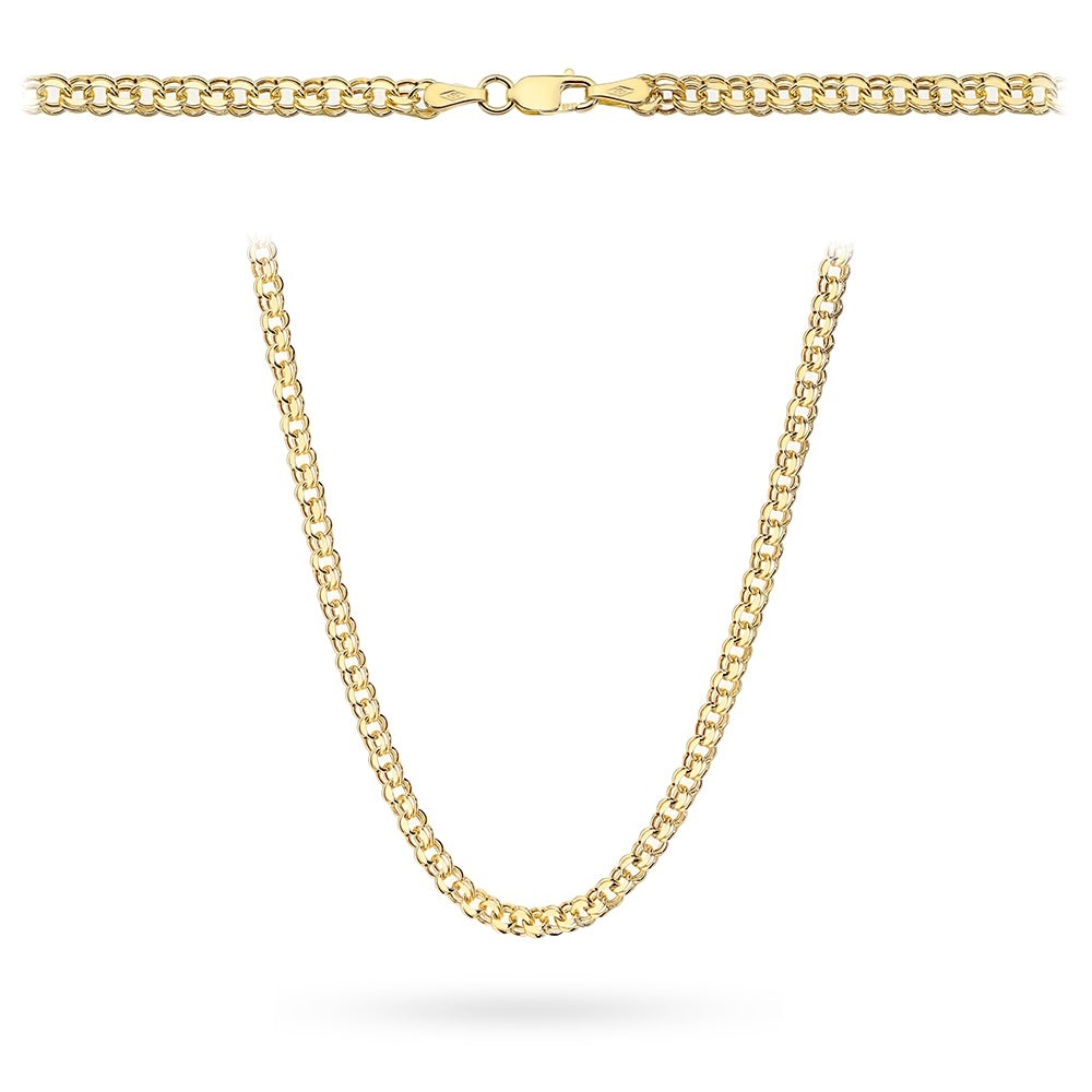 Lanț Aur 14K - Zale Garibaldi - 60 cm (Greutate: 18.93)