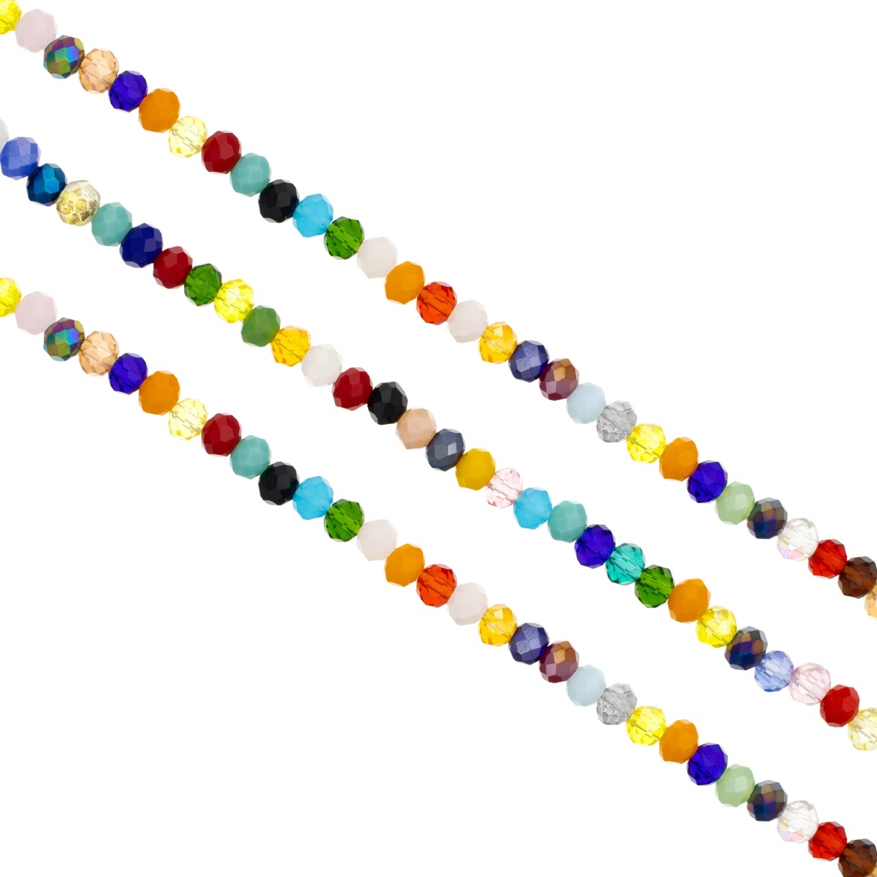 Mix cristale rondele 4mm multicolor ~ aprox 410 buc
