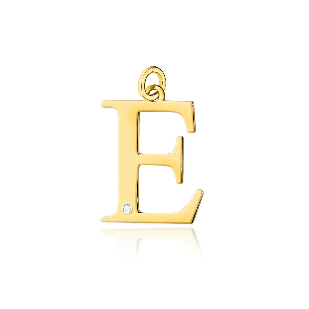 Pandantiv Aur 14K cu Diamante Naturale 0.01 ct (Varianta: Galben)