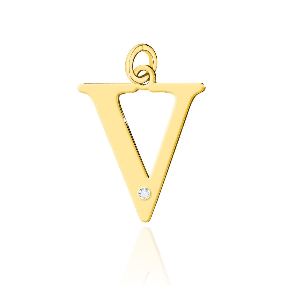 Pandantiv Aur 14K cu Diamante Naturale 0.01 ct