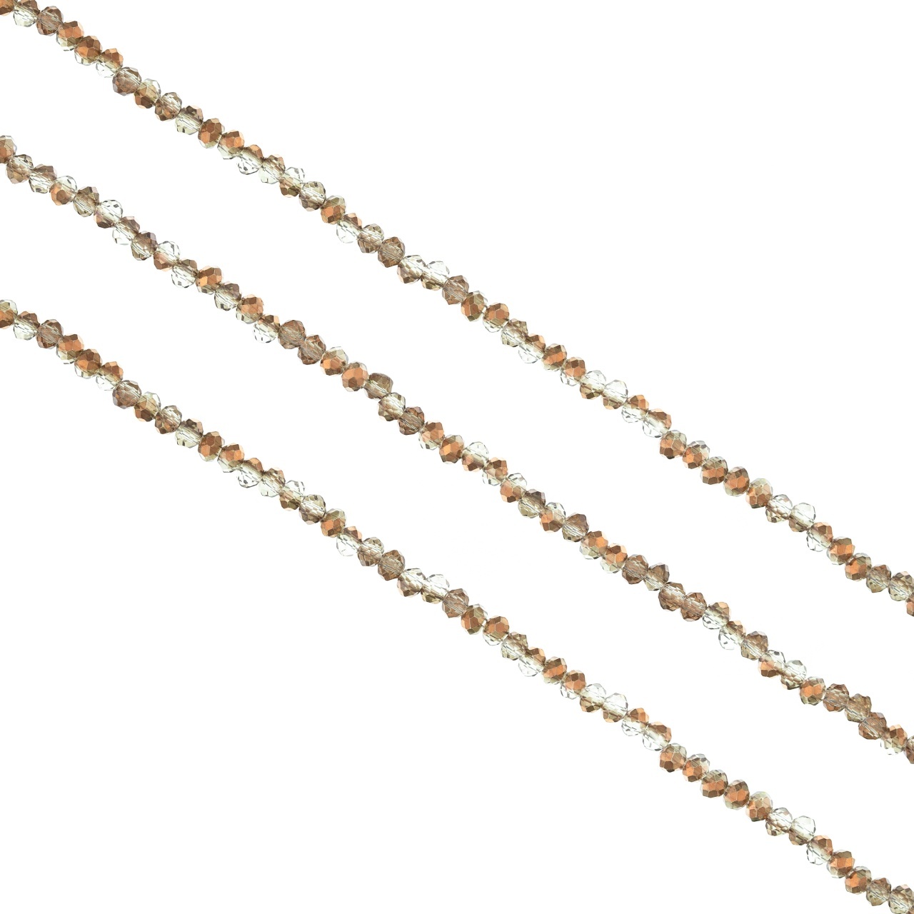 Șirag cristale rondele 2.5 mm - Rose Gold