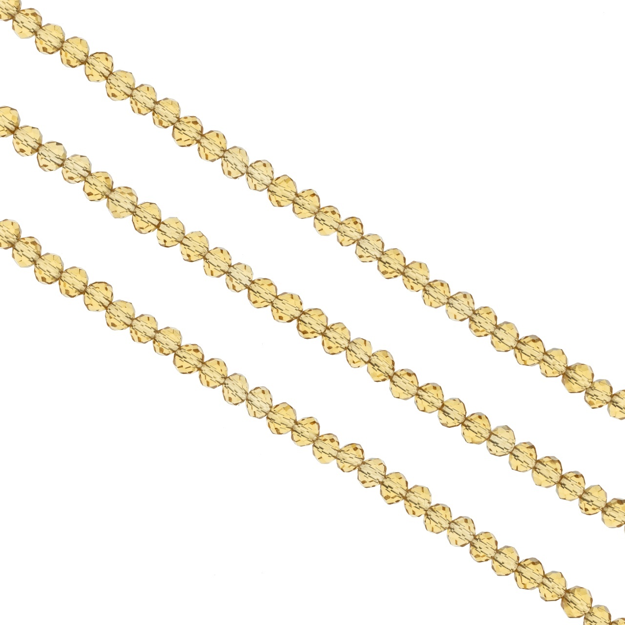 Șirag cristale rondele 4 mm , culoare Latte, Aprox 130 buc