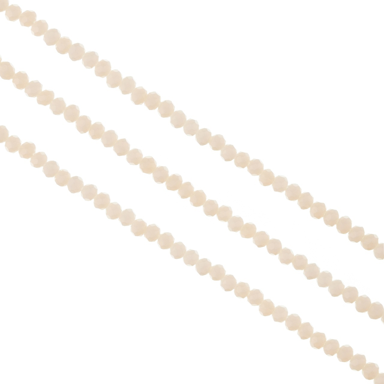 Șirag cristale rondele 4mm, culoare Cosmic Latte, Aprox 130 buc