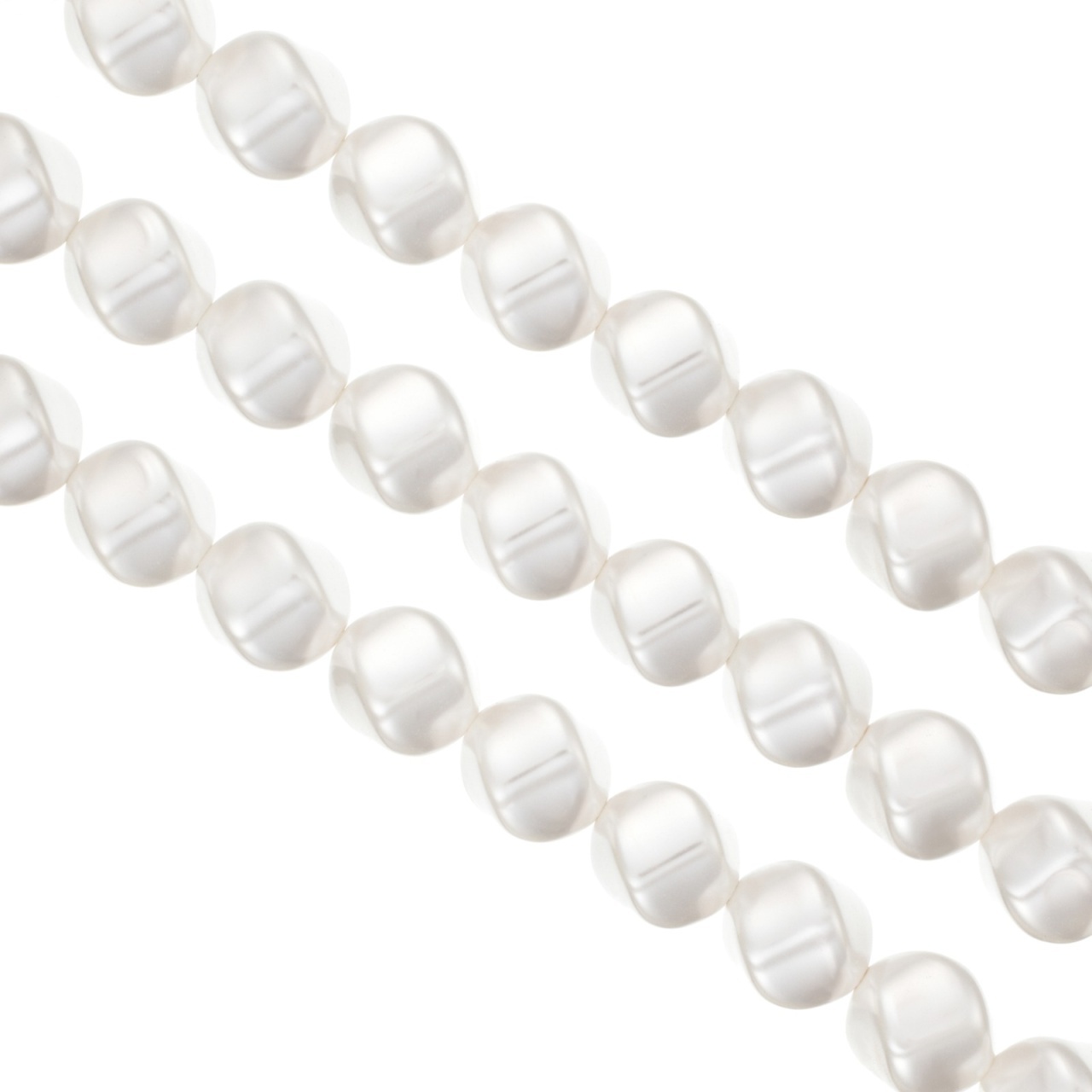 Sirag Perle Mallorca twist 10mm - alb perlat