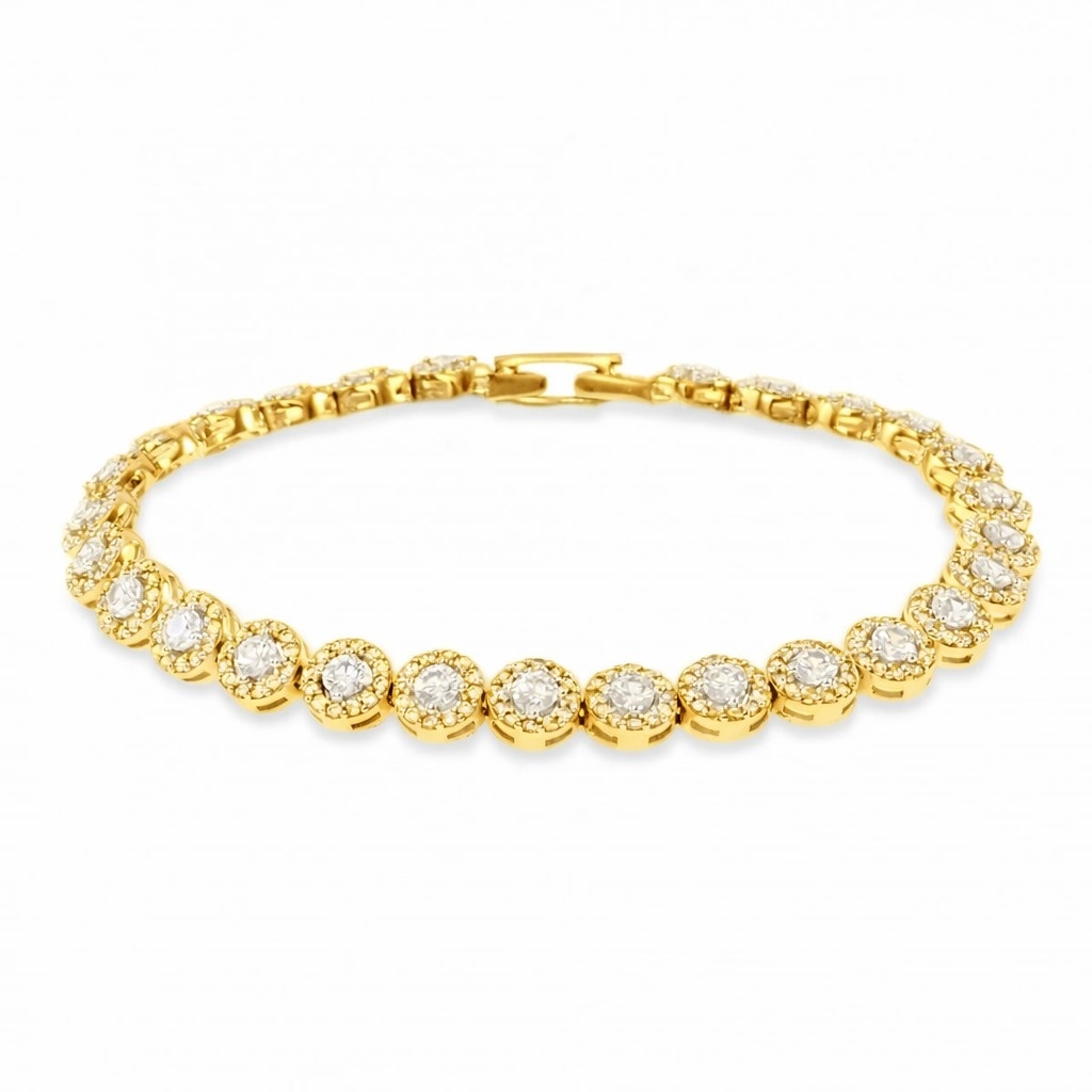 Bratara din Argint placat cu aur Angel Collection Premium (Lungime: 15cm)