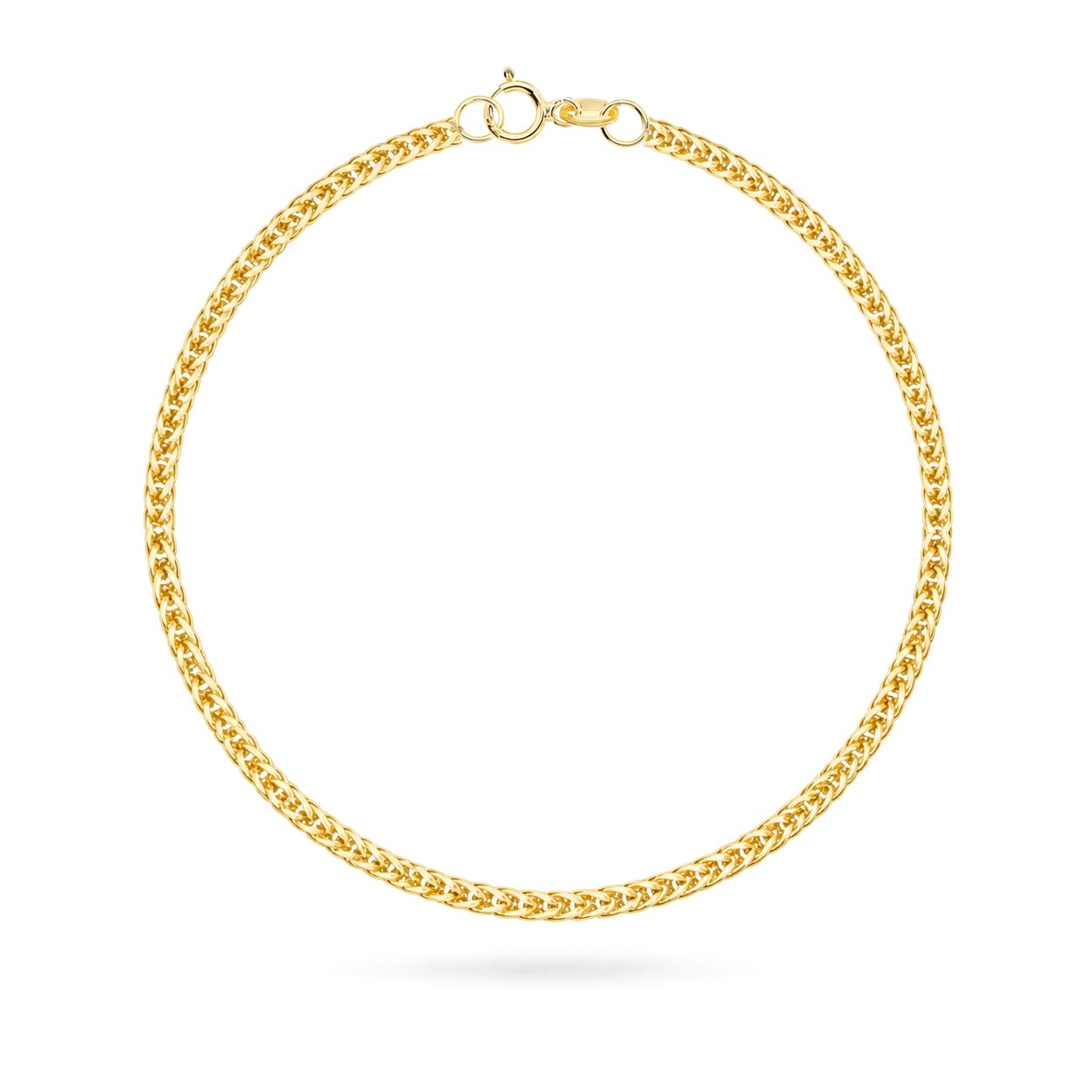 Brățară Din Aur 14K Splot Coadă De Vulpe - 050 (Greutate: 3.06, Măsură: 17 cm)