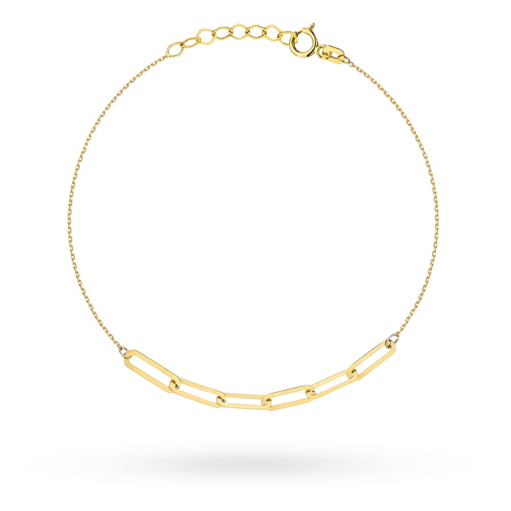 Brățară Elegantă Aur 14K Cu Zale Împletite (Greutate: 0.81)