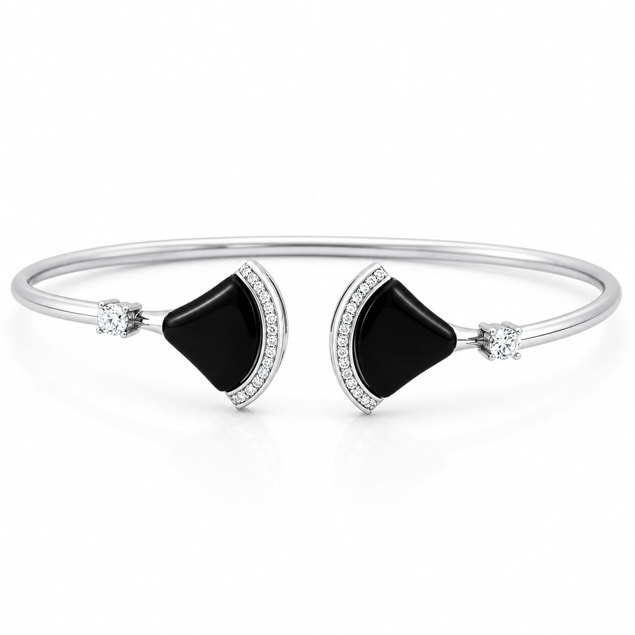 Bratara fixa Noir Elegance din Argint 925 7.6g