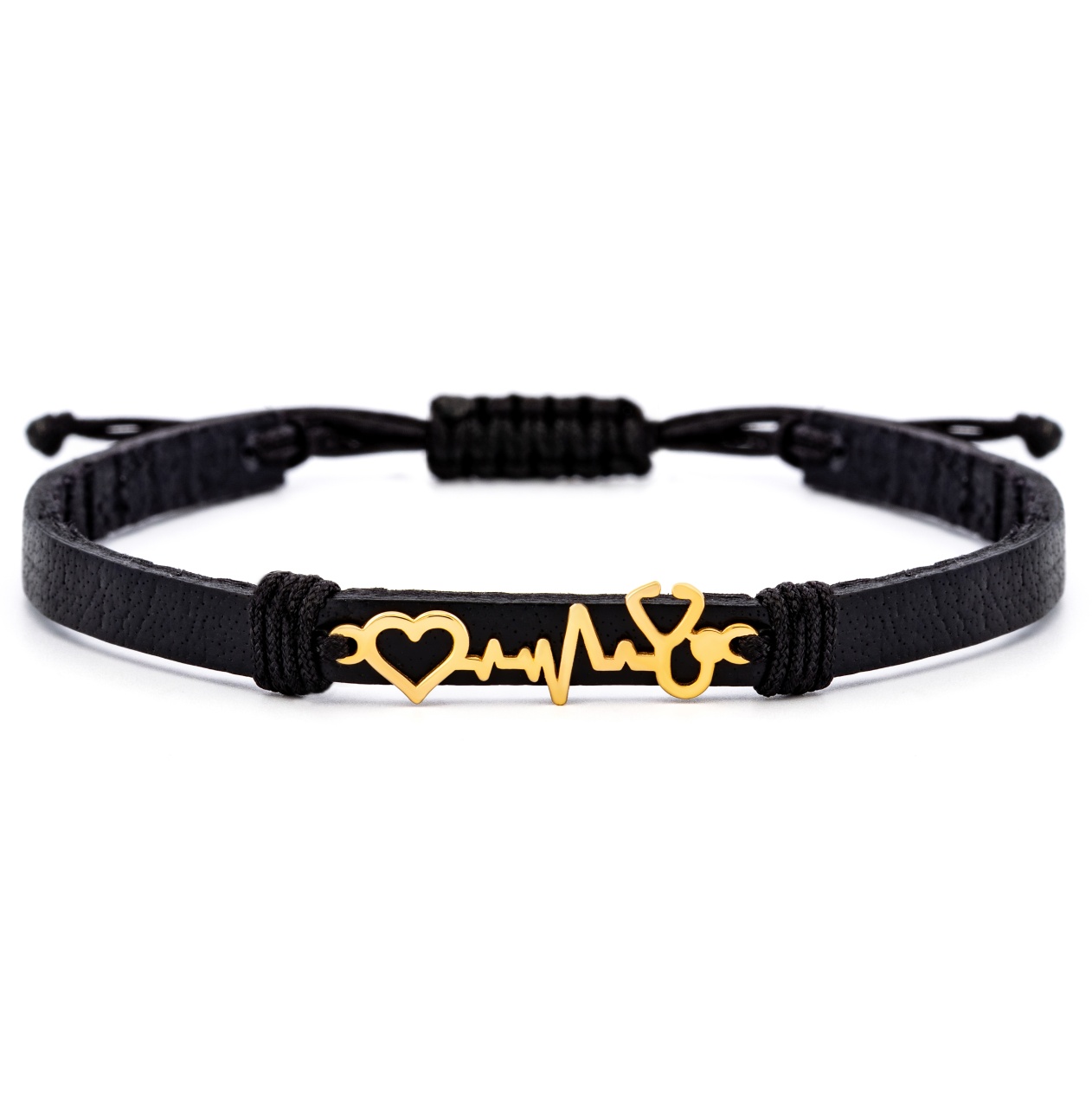 Bratara Sense of Life din AUR 14K si Piele Naturală