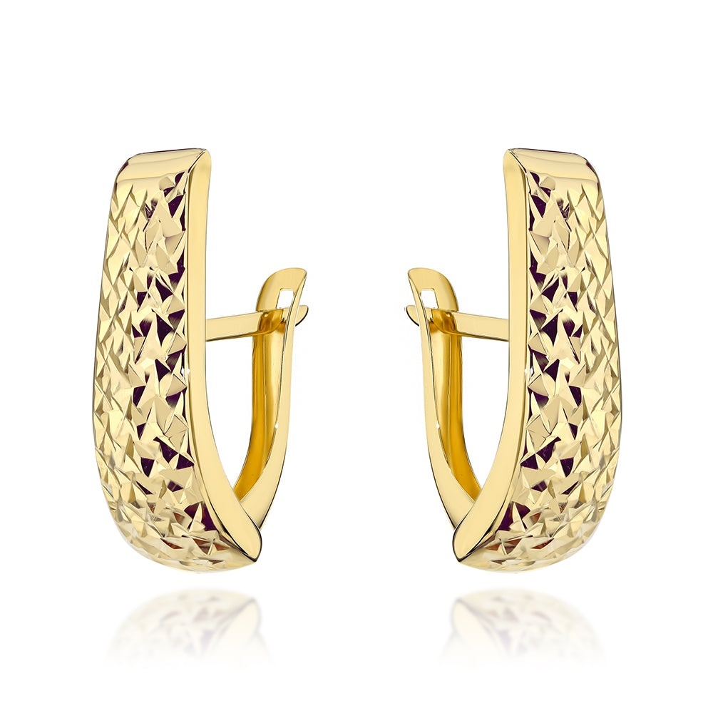 Cercei Aur 14K Lungi, Diamantați (Greutate: 1.71)