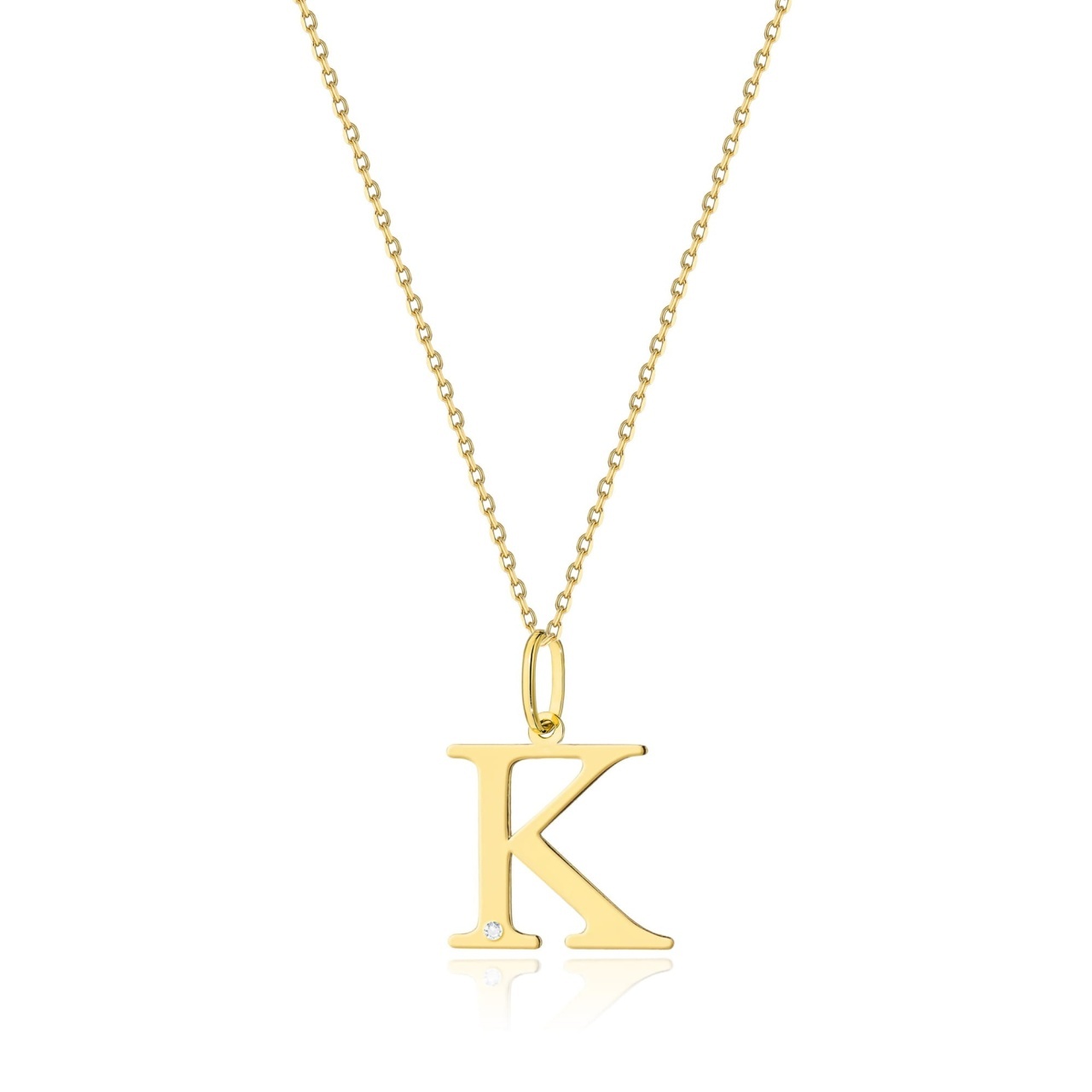 Colier Aur 14K cu Diamant Natural 0.01 ct (Varianta: Galben)