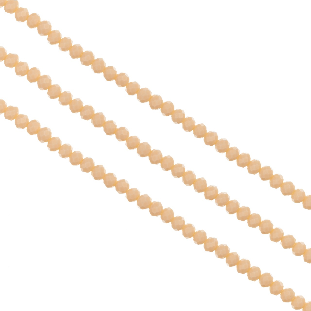 Cristale rondele fațetate de 4 mm - șirag aprox 130 bucăți - beige desert rose