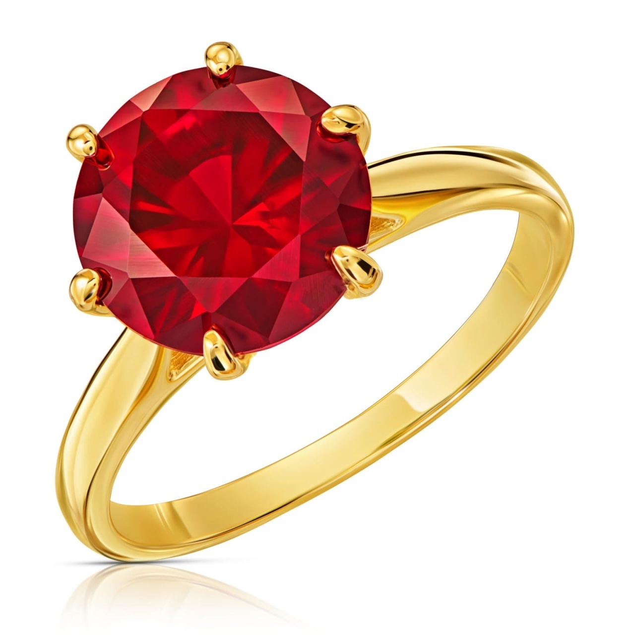 Inel Aur 8K Lady Glamour Culoare Rubin 1.708cz (Title: Default Title)