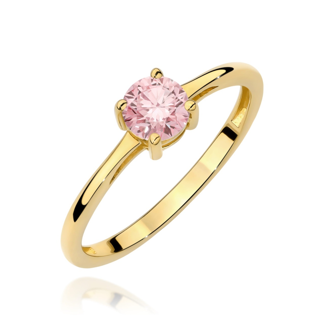 Inel Aur 9K cu Diamant Natural 0.50 ct (Varianta: Galben)