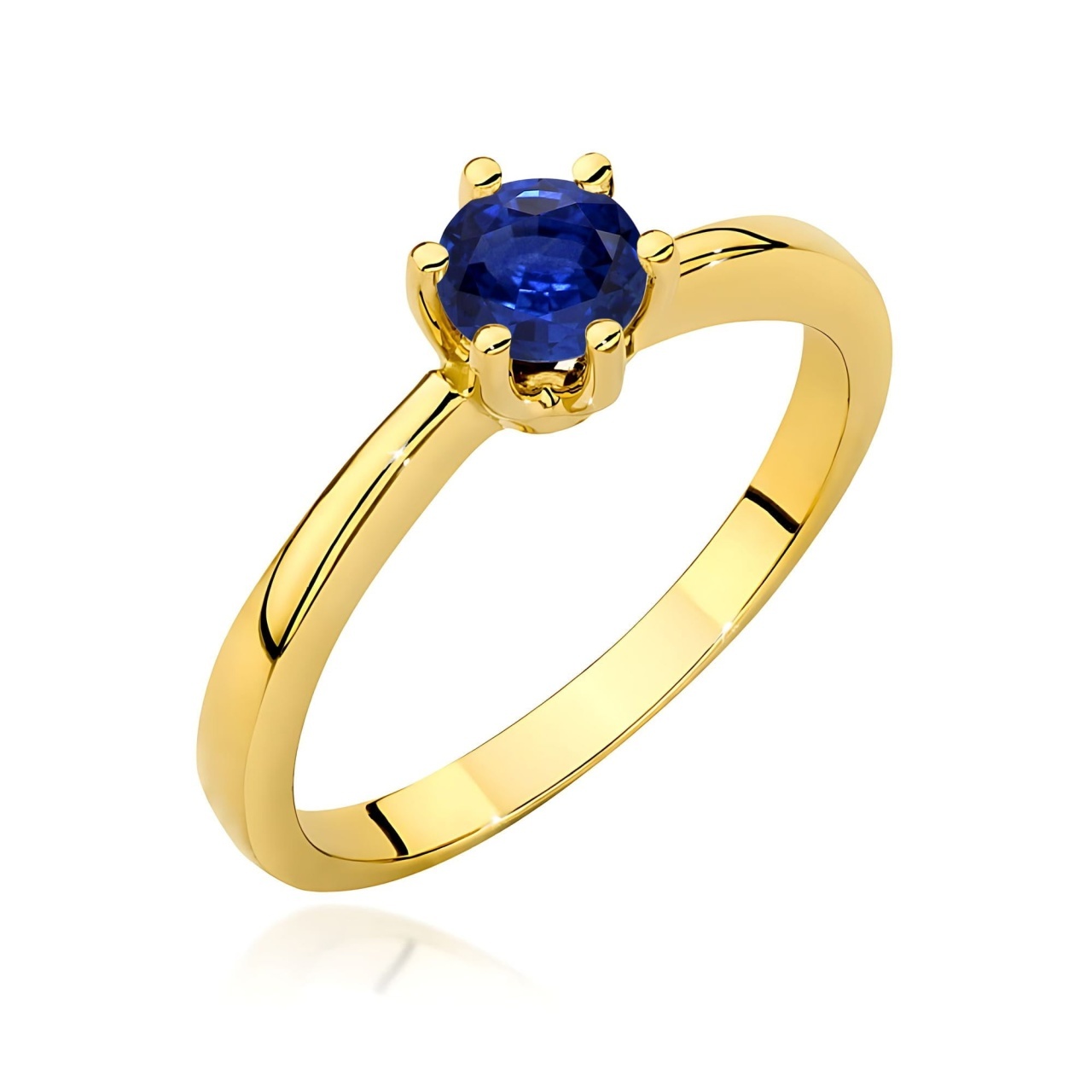 Inel Aur 9K cu Safir 0.50 ct (Varianta: Galben)