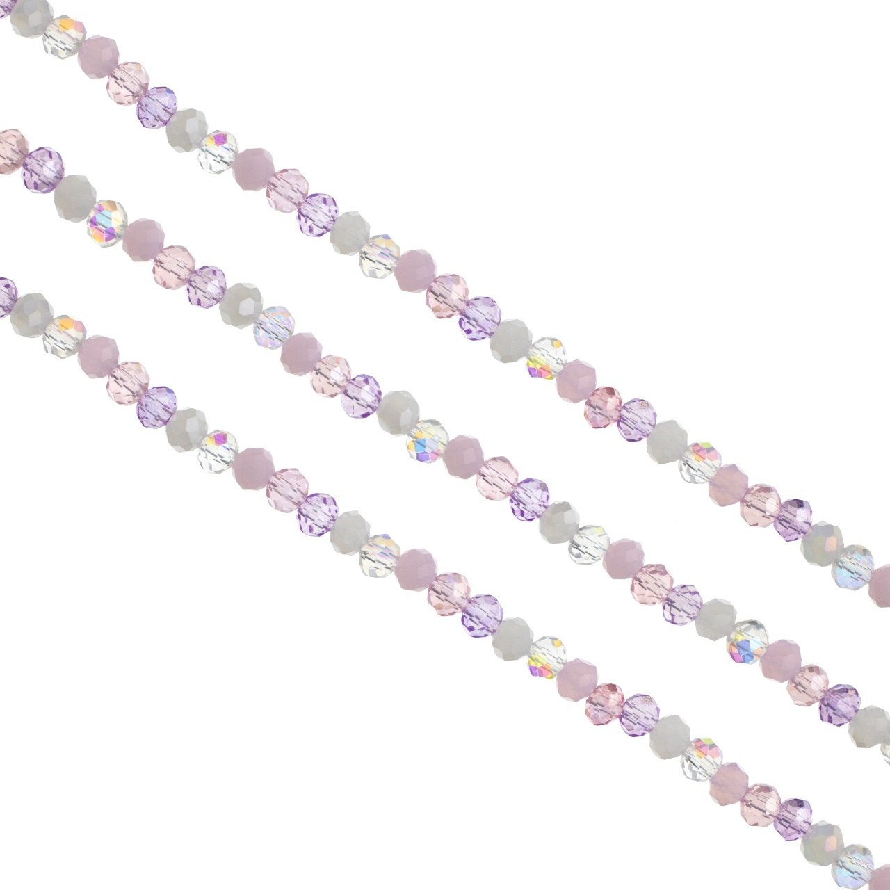 Mix cristale rondele 4mm multicolor roz ~ aprox 410 buc
