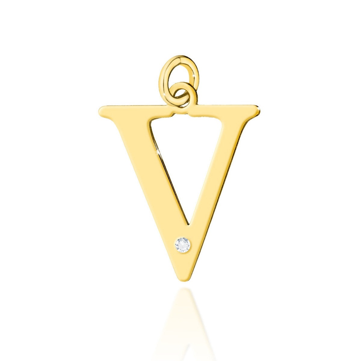 Pandantiv Aur 14K cu Diamante Naturale 0.01 ct (Varianta: Galben)
