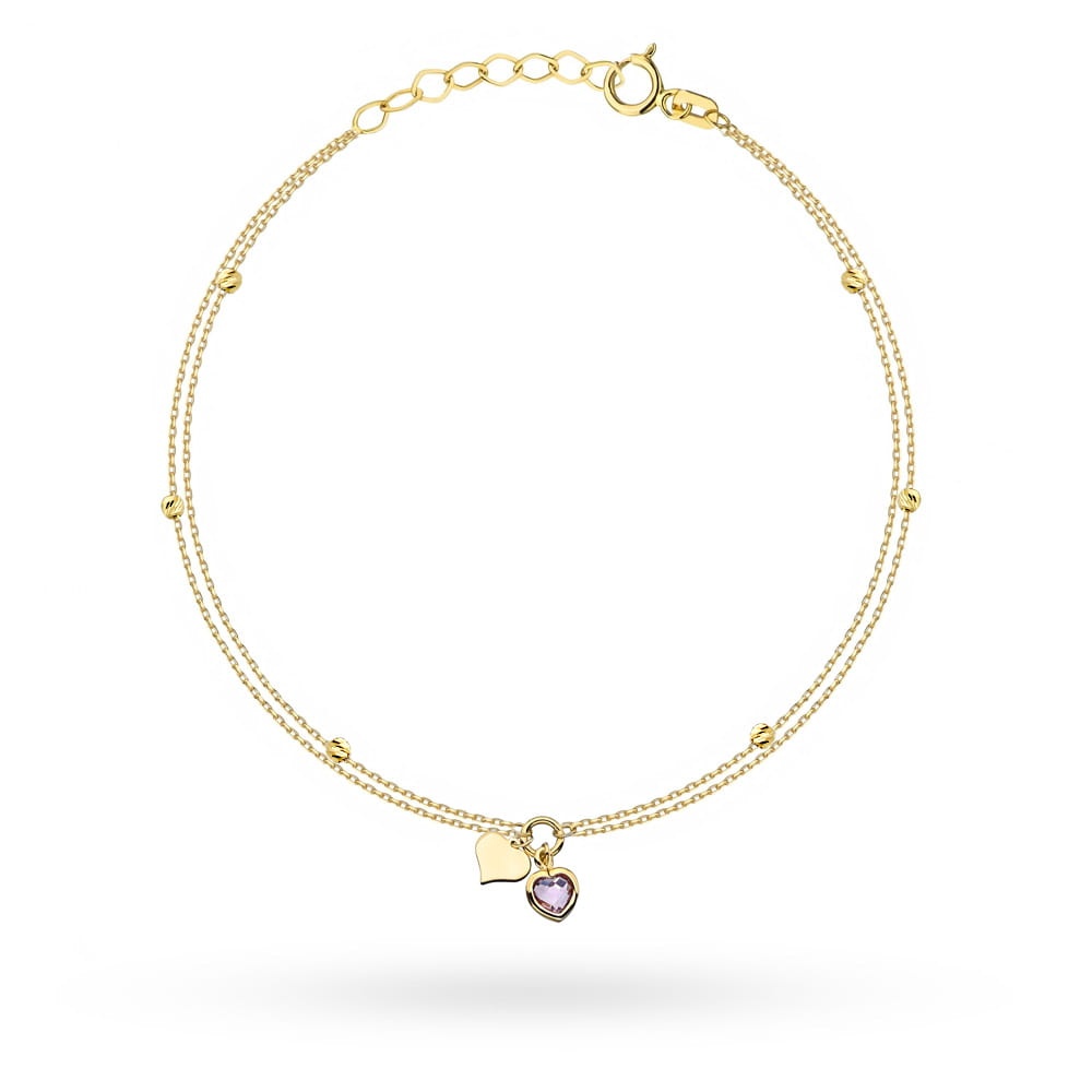 Bratara Aur 14K cu Ametist (Greutate: 1.58)